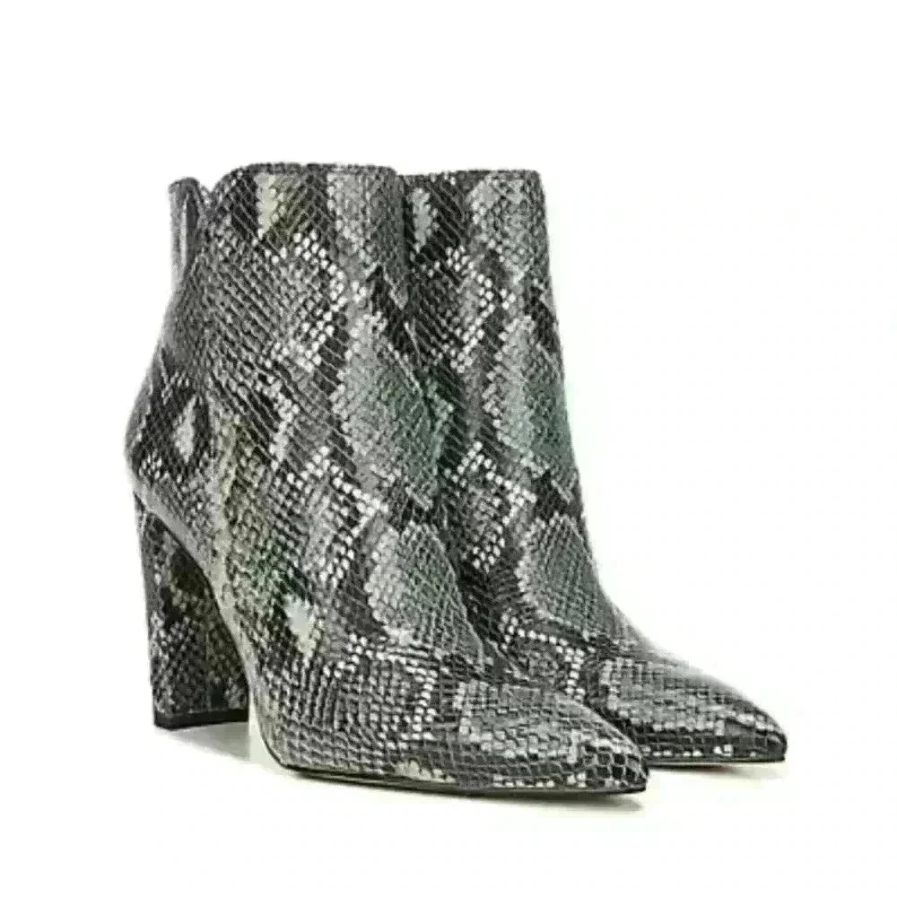 Sam Edelman Animal Pointed-Toe Ankle Boots-Raelle-Mint Multi-Size 8-G7076L19-NEW